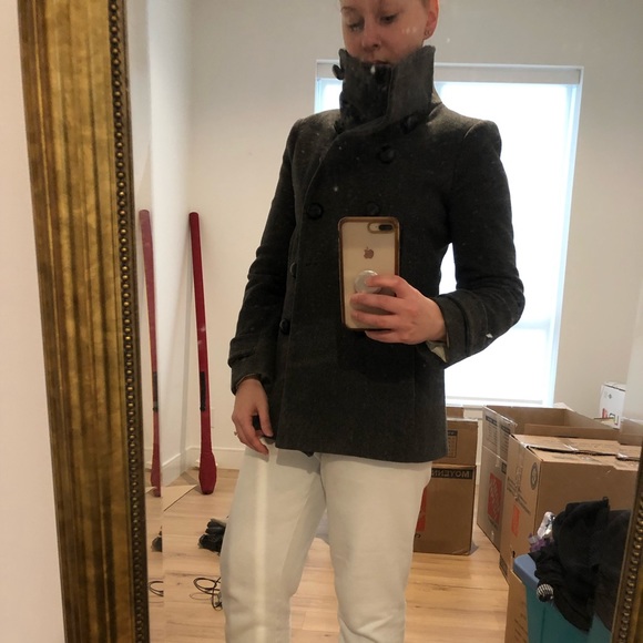 Pea Coat w/ High Collar - Picture 2 of 4